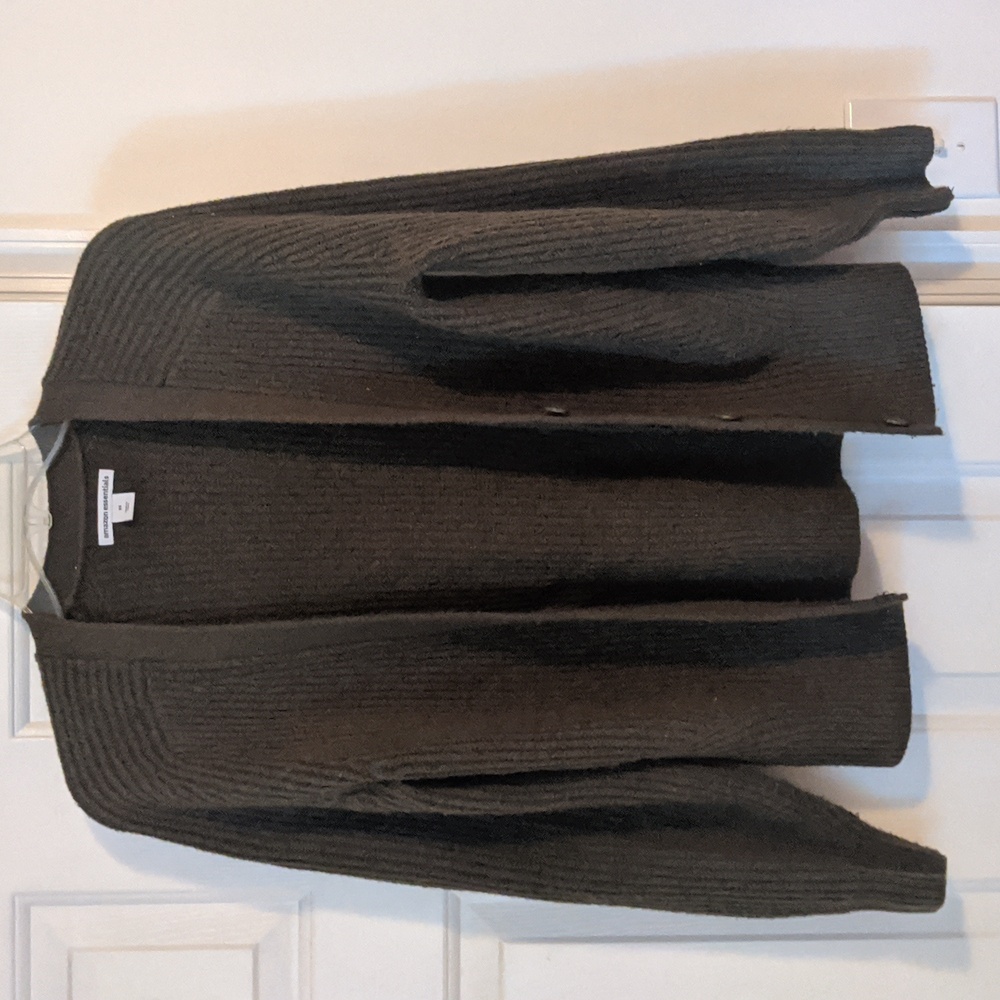 Olive Green Cropped Cardigan
